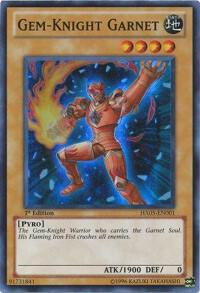 Gem-Knight Garnet HA05-EN001 card from Hidden Arsenal 5: Steelswarm Invasion