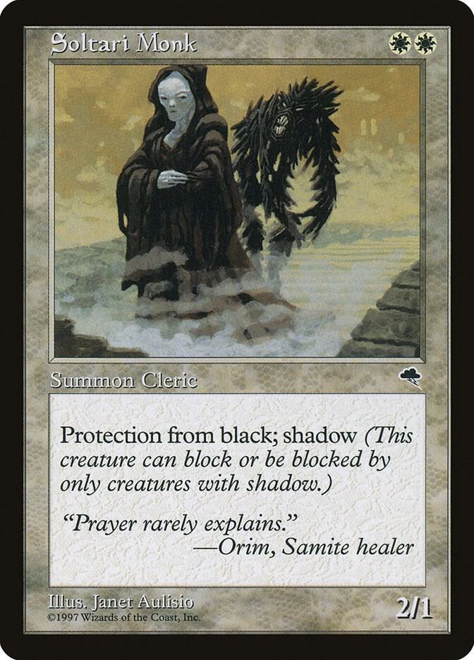 Soltari Monk 45 card from Tempest
