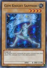 Gem-Knight Sapphire HA05-EN002 card from Hidden Arsenal 5: Steelswarm Invasion