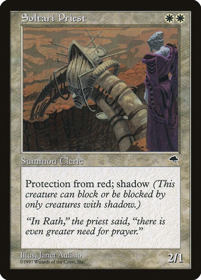 Soltari Priest 46 card from Tempest
