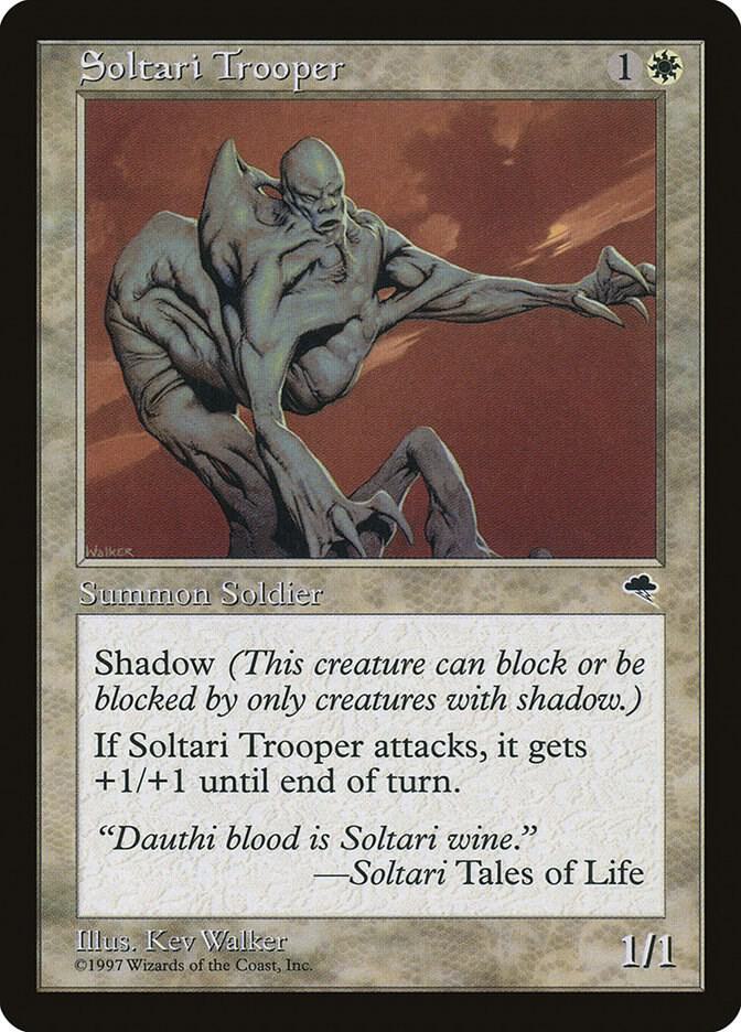 Soltari Trooper 47 card from Tempest