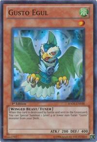 Gusto Egul HA05-EN038 card from Hidden Arsenal 5: Steelswarm Invasion