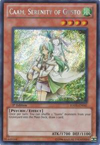 Caam, Serenity of Gusto HA05-EN041 card from Hidden Arsenal 5: Steelswarm Invasion