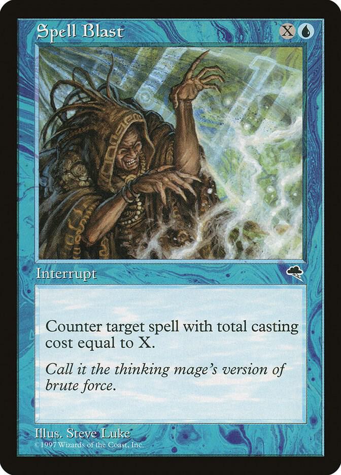 Spell Blast 89 card from Tempest