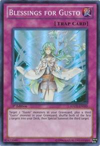 Blessings for Gusto HA05-EN059 card from Hidden Arsenal 5: Steelswarm Invasion