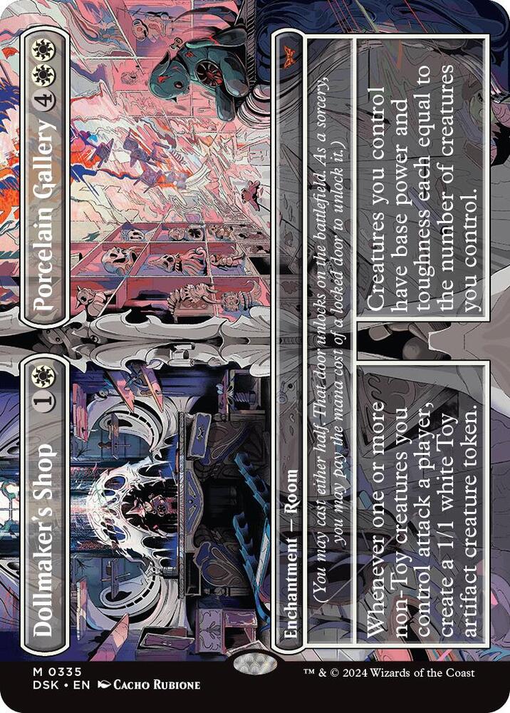 Dollmaker's Shop // Porcelain Gallery (Borderless) 335 card from Duskmourn: House of Horror