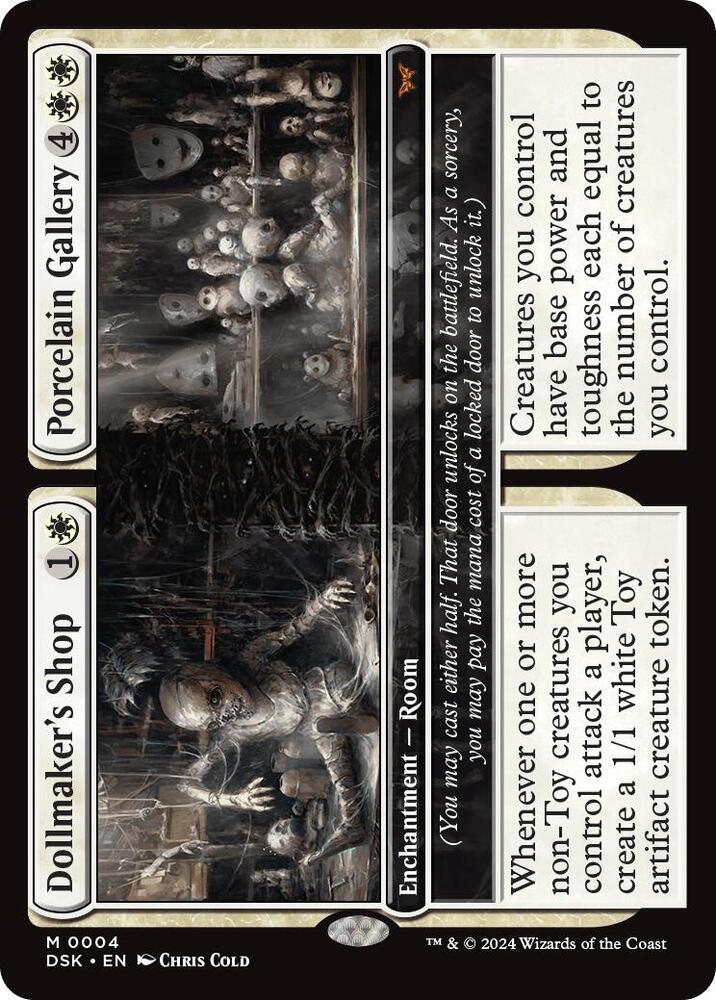 Dollmaker's Shop // Porcelain Gallery 4 card from Duskmourn: House of Horror
