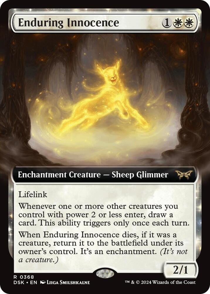 Enduring Innocence (Extended Art) 368 card from Duskmourn: House of Horror
