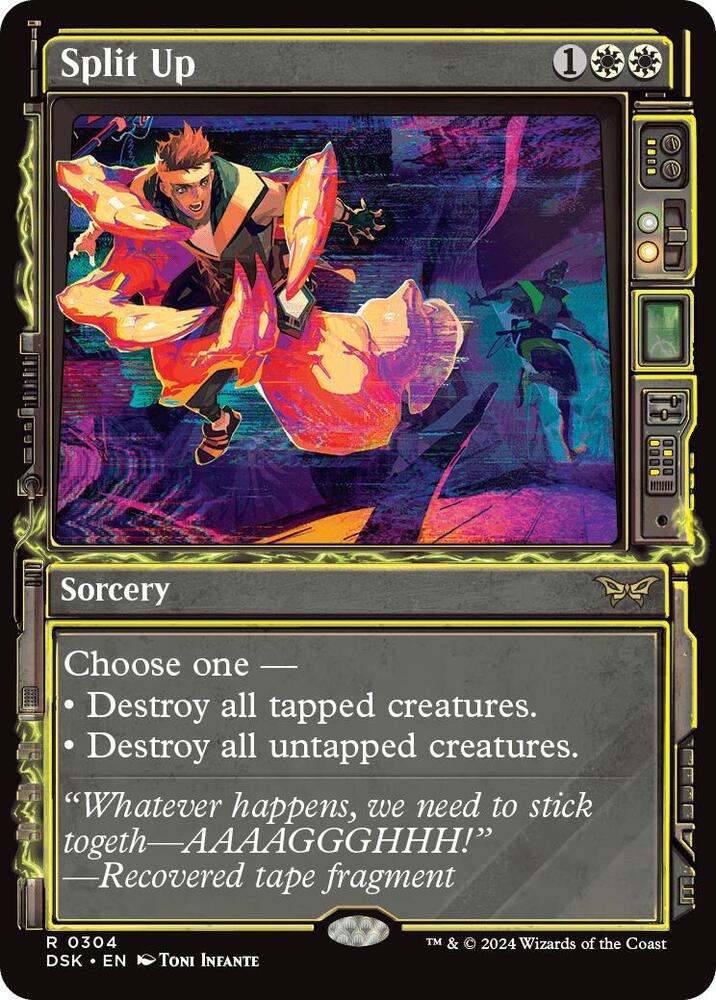 Split Up (Showcase) 304 card from Duskmourn: House of Horror