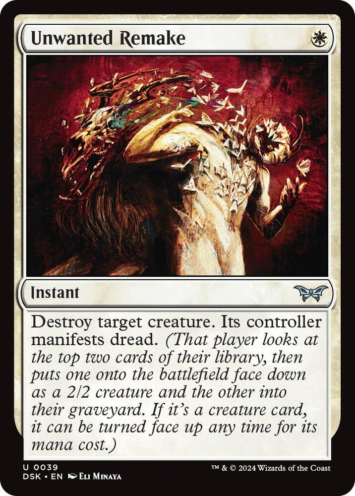 Unwanted Remake 39 card from Duskmourn: House of Horror