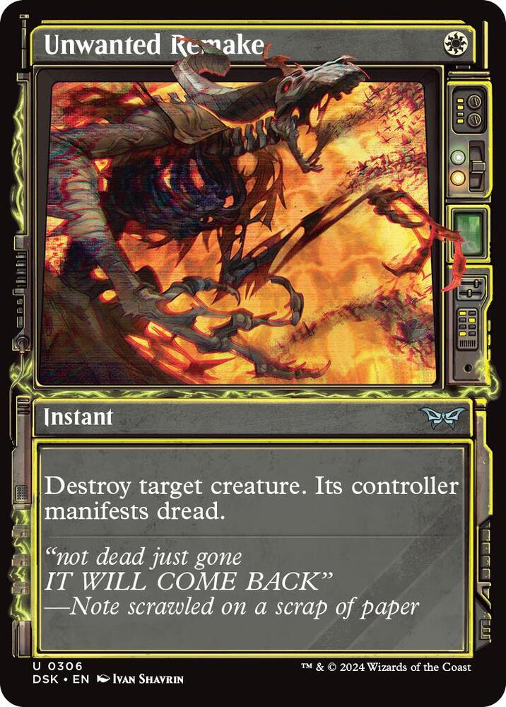 Unwanted Remake (Showcase) 306 card from Duskmourn: House of Horror