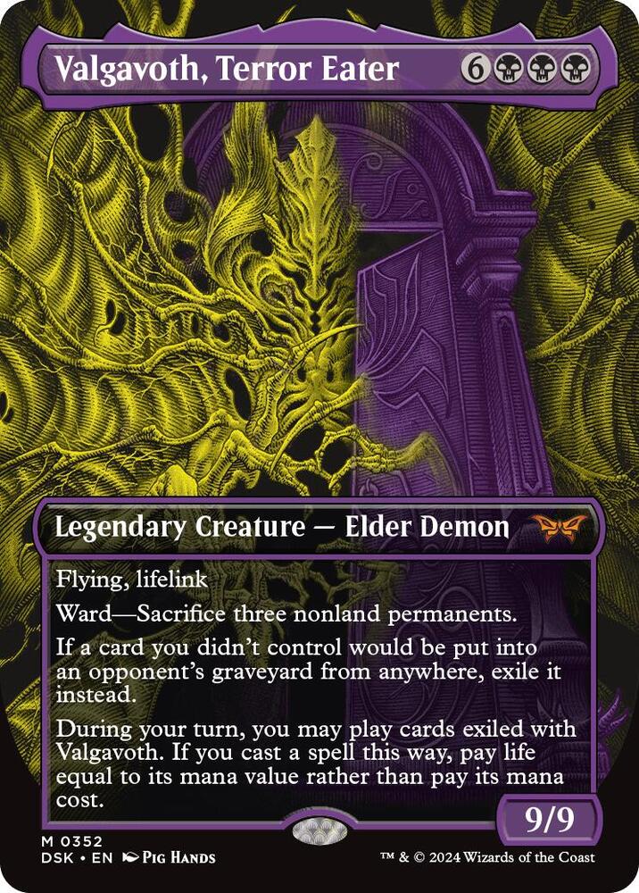 Valgavoth, Terror Eater (Showcase) 352 card from Duskmourn: House of Horror