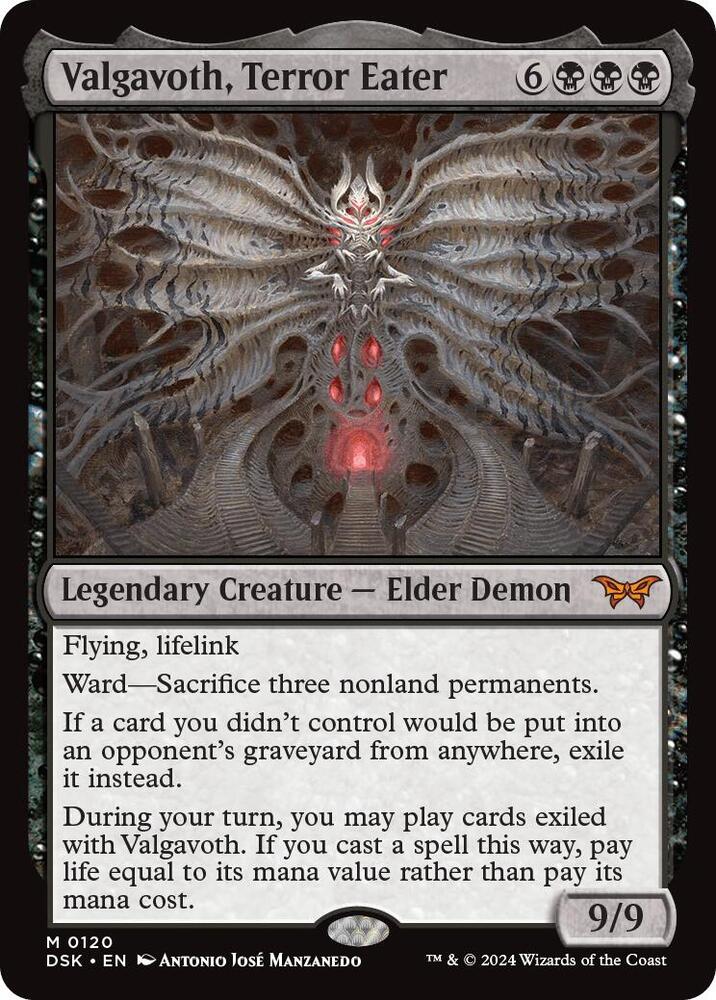 Valgavoth, Terror Eater 120 card from Duskmourn: House of Horror