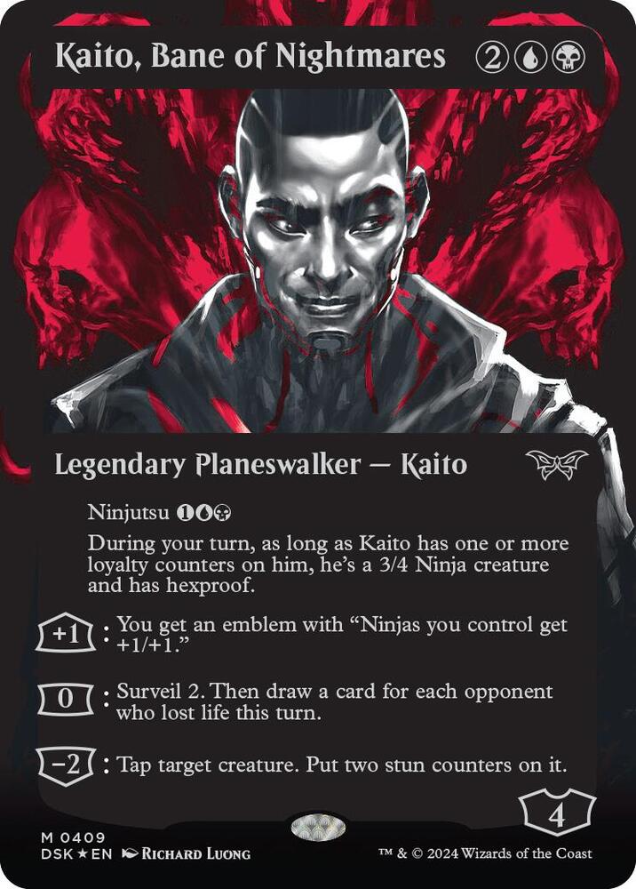 Kaito, Bane of Nightmares (Showcase) (Textured Foil) 409 card from Duskmourn: House of Horror