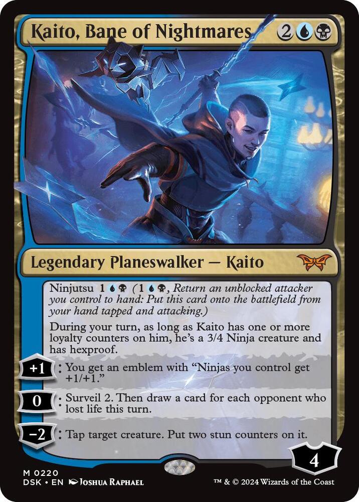 Kaito, Bane of Nightmares 220 card from Duskmourn: House of Horror