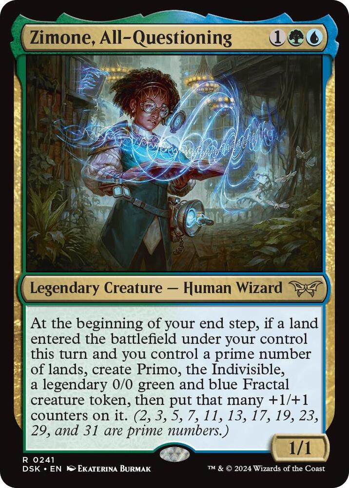 Zimone, All-Questioning 241 card from Duskmourn: House of Horror