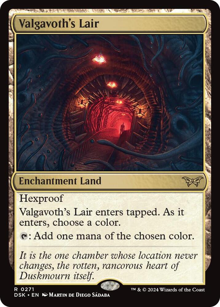 Valgavoth's Lair 271 card from Duskmourn: House of Horror