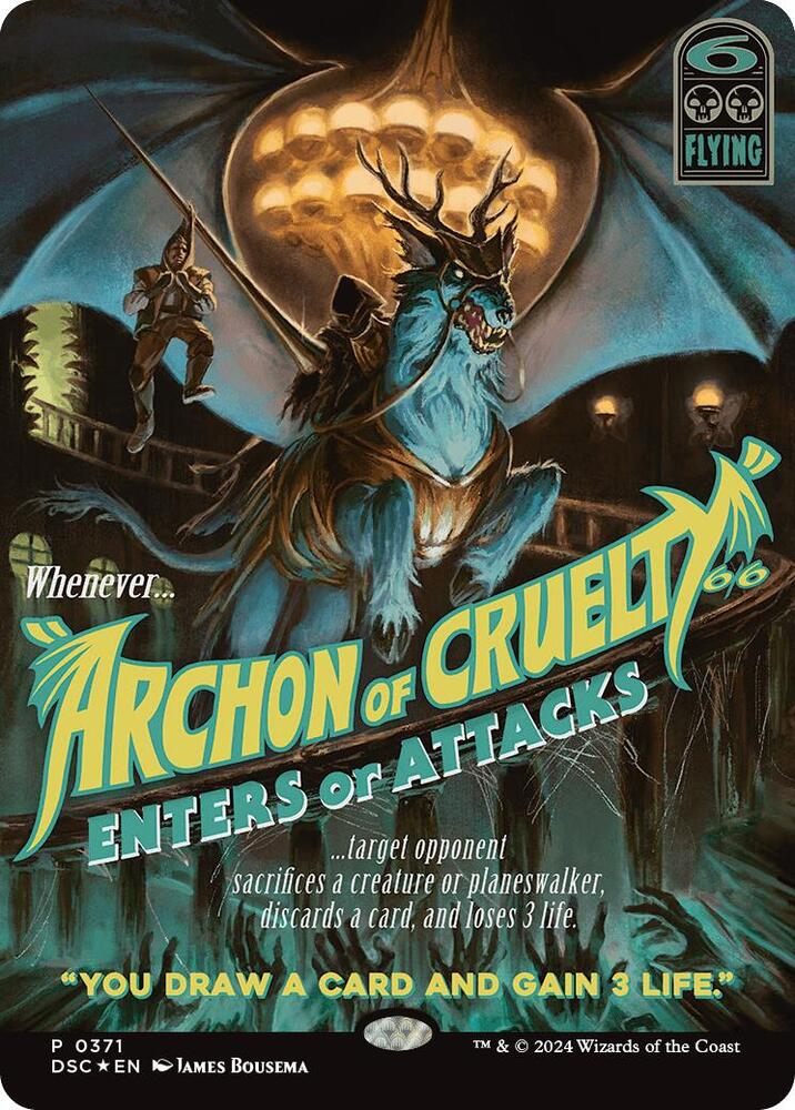 Archon of Cruelty (Showcase) 371 card from Commander: Duskmourn: House of Horror