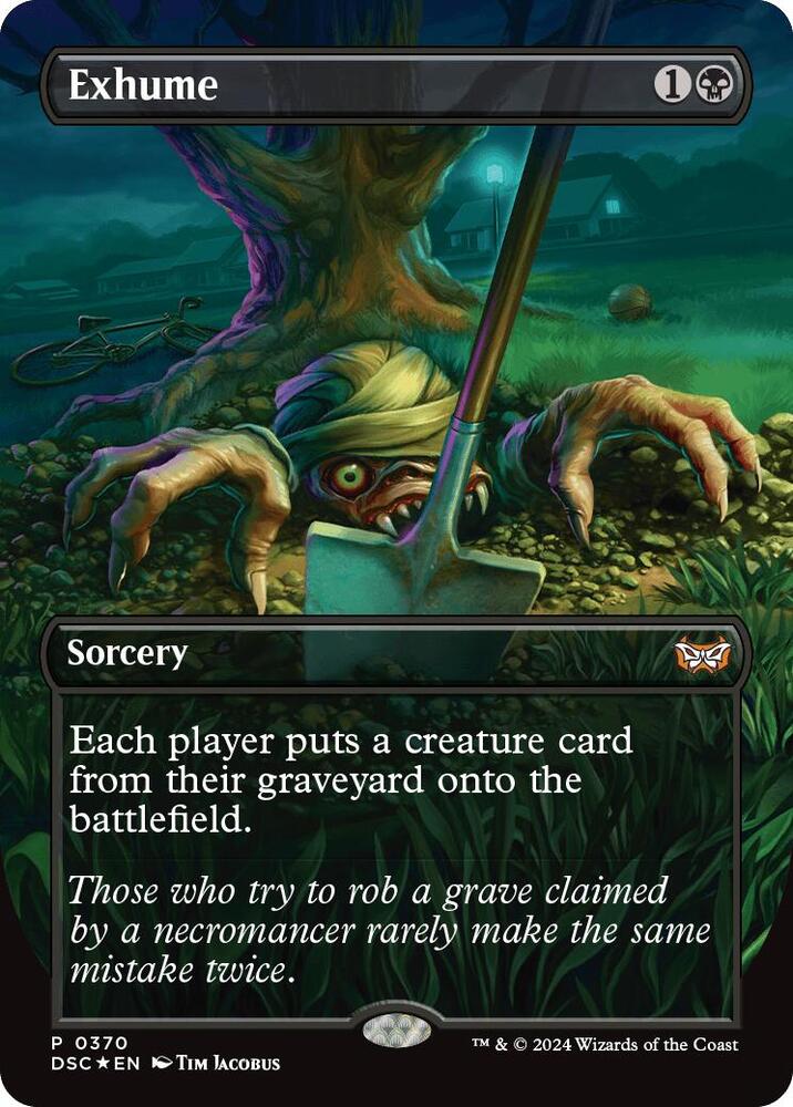 Exhume (Borderless) 370 card from Commander: Duskmourn: House of Horror