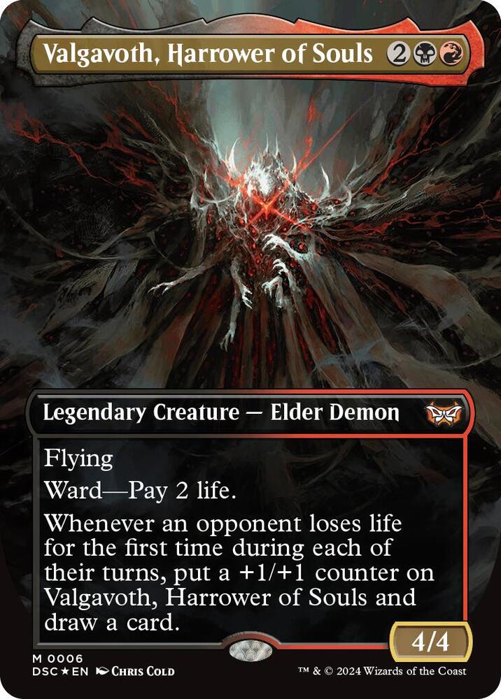 Valgavoth, Harrower of Souls (Borderless) 6 card from Commander: Duskmourn: House of Horror