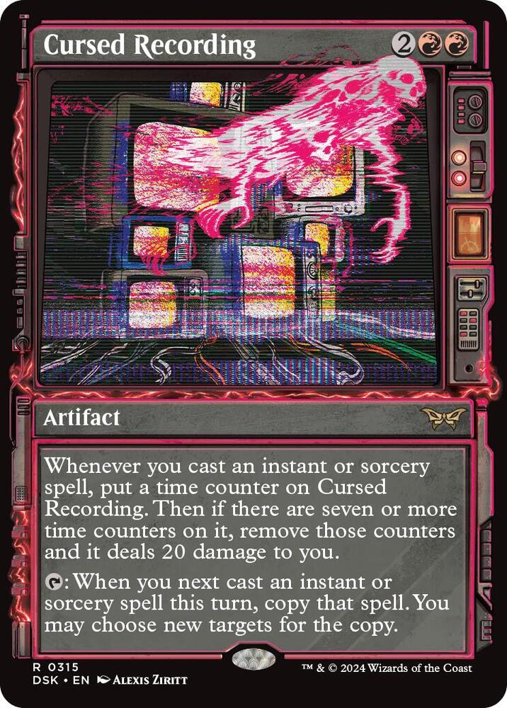 Cursed Recording (Showcase) 315 card from Duskmourn: House of Horror