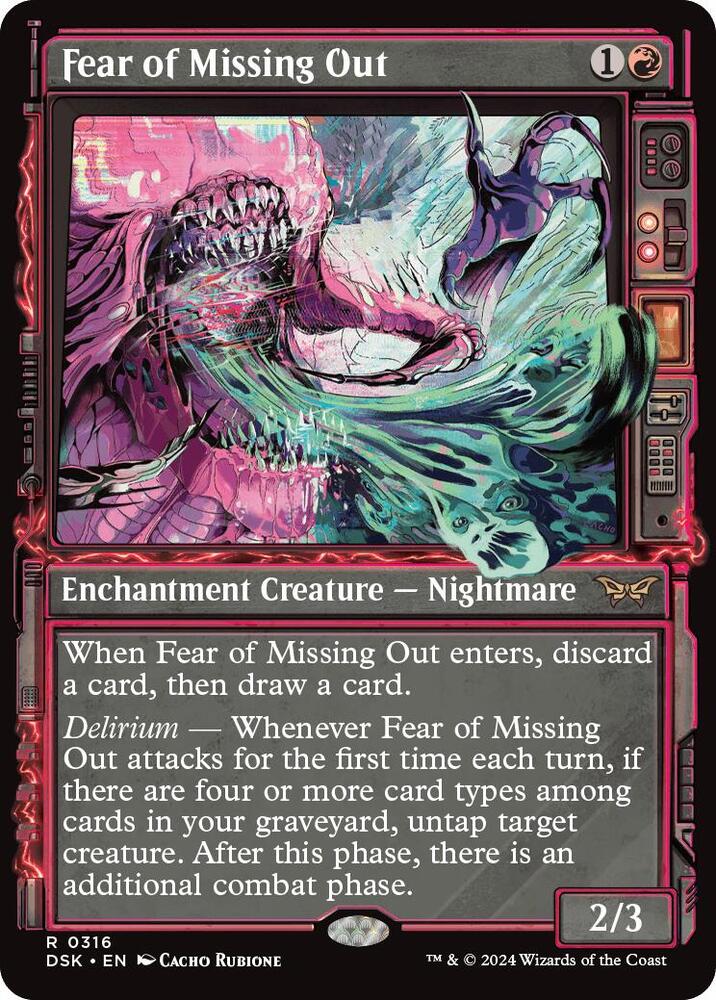 Fear of Missing Out (Showcase) 316 card from Duskmourn: House of Horror