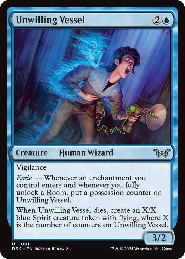 Unwilling Vessel 81 card from Duskmourn: House of Horror