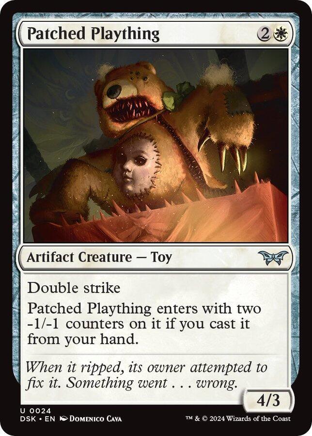 Patched Plaything 24 card from Duskmourn: House of Horror