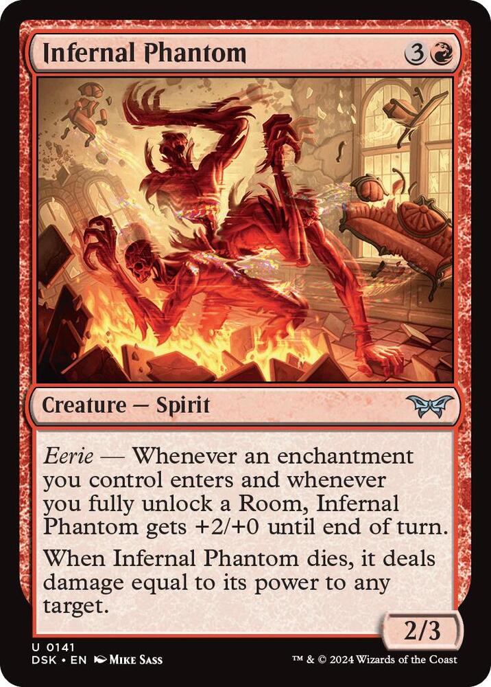 Infernal Phantom 141 card from Duskmourn: House of Horror