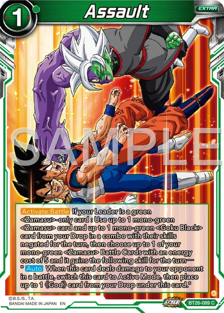 Assault BT26-089 card from Ultimate Advent