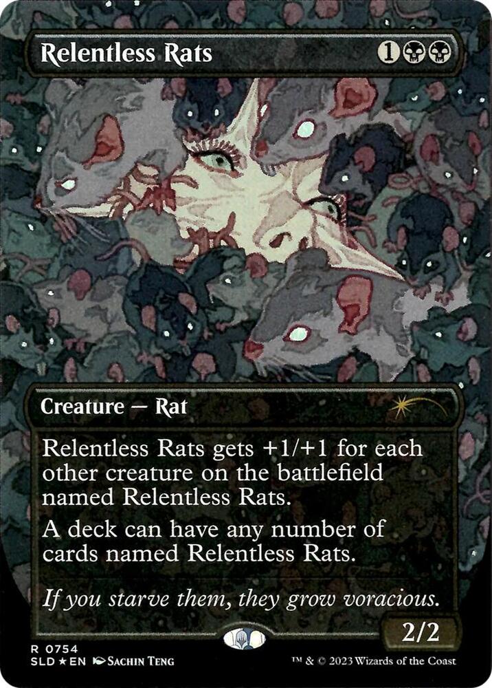 Relentless Rats 754 card from Secret Lair Drop Series