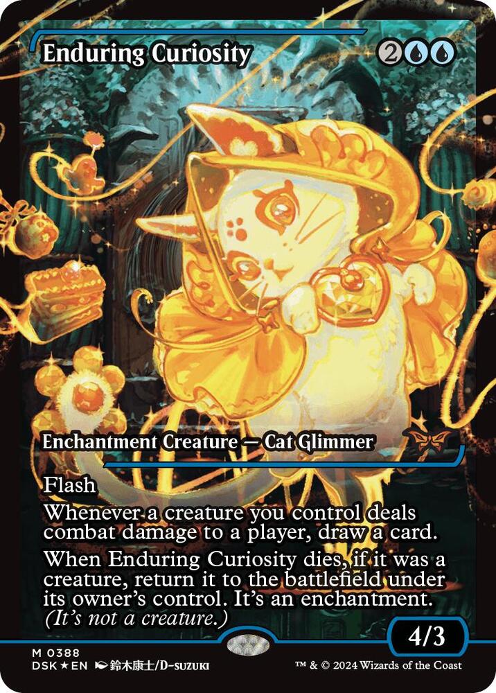 Enduring Curiosity (Showcase) 388 card from Duskmourn: House of Horror