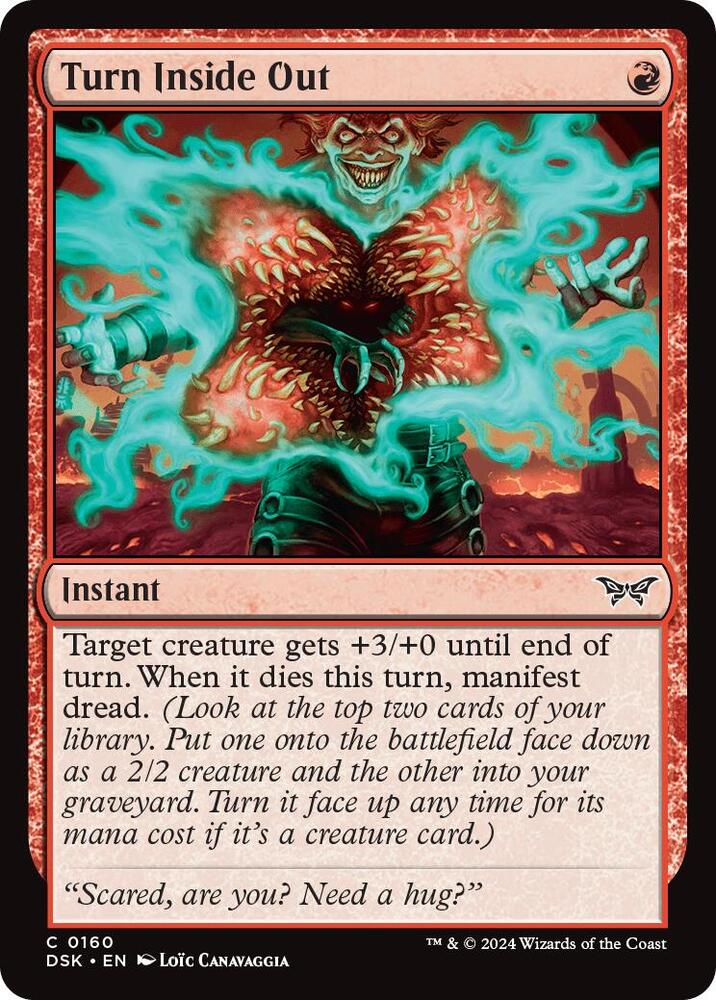 Turn Inside Out 160 card from Duskmourn: House of Horror