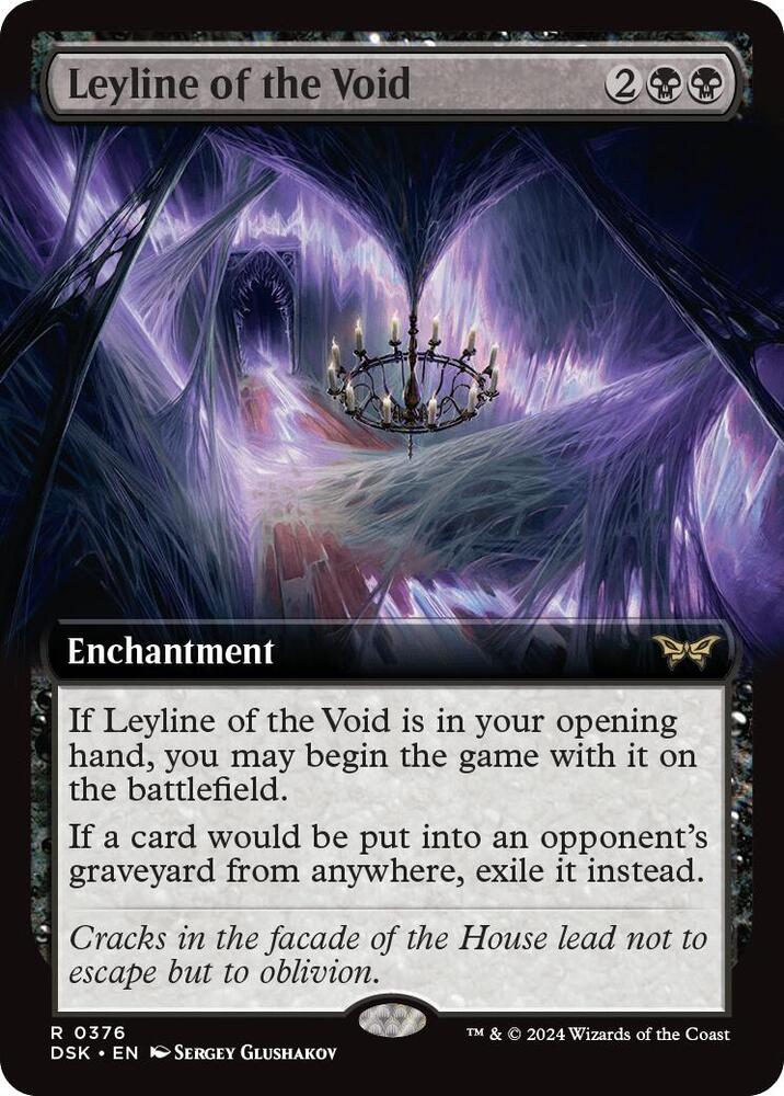 Leyline of the Void (Extended Art) 376 card from Duskmourn: House of Horror