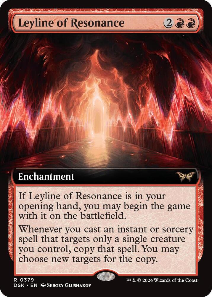 Leyline of Resonance (Extended Art) 379 card from Duskmourn: House of Horror