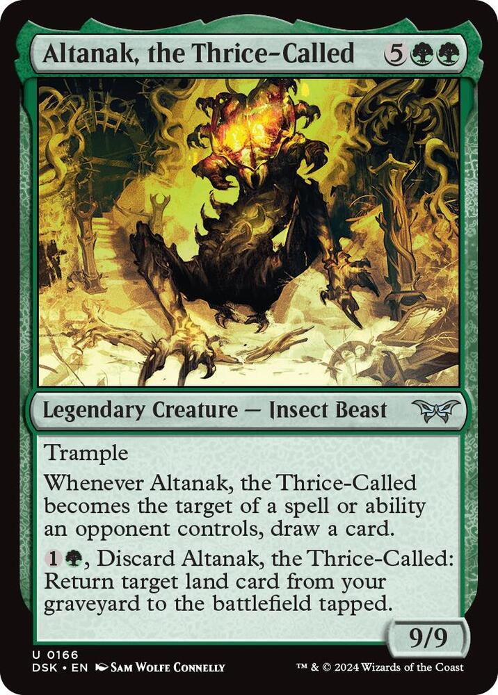 Altanak, the Thrice-Called 166 card from Duskmourn: House of Horror