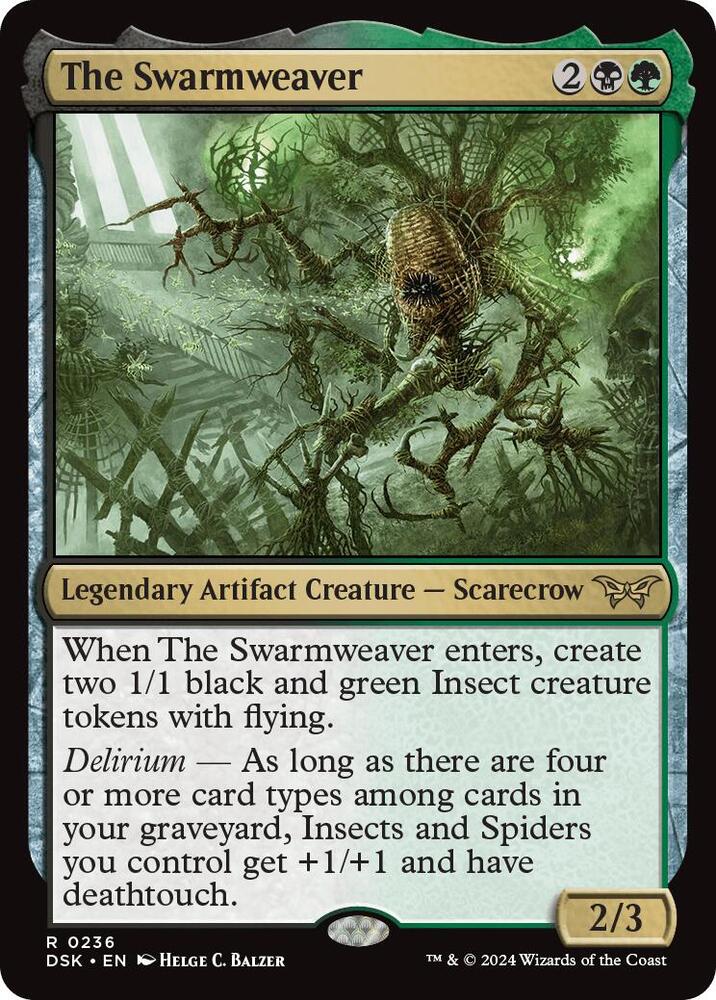 The Swarmweaver 236 card from Duskmourn: House of Horror