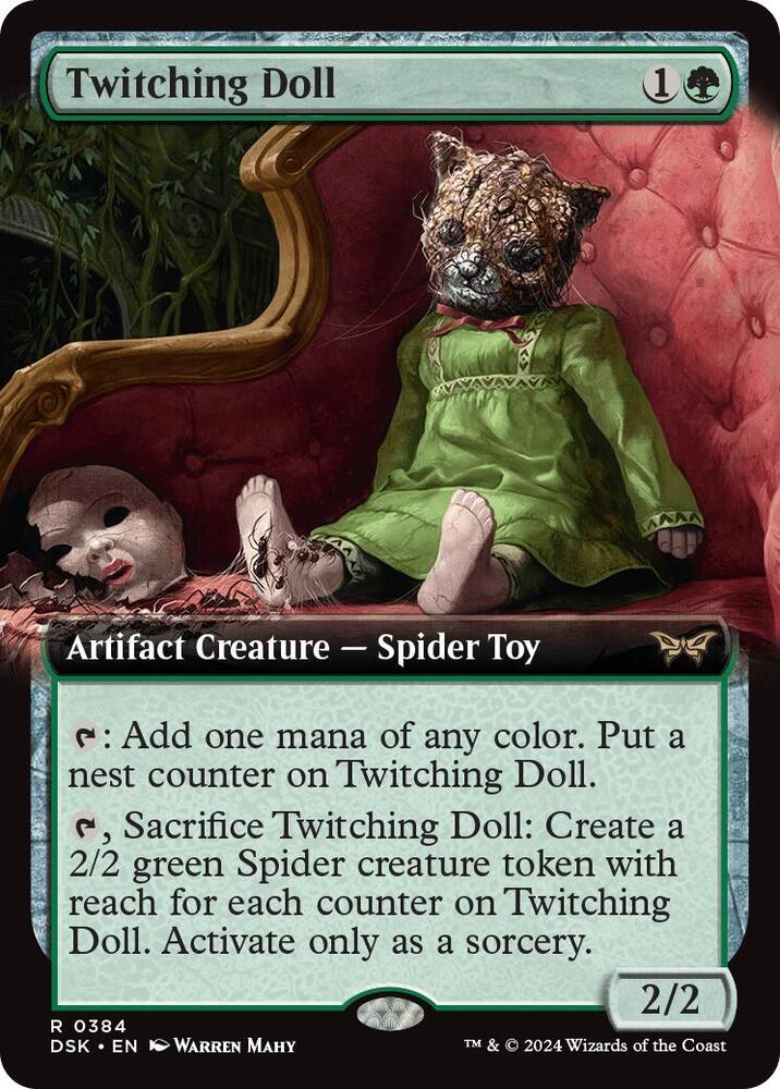 Twitching Doll (Extended Art) 384 card from Duskmourn: House of Horror