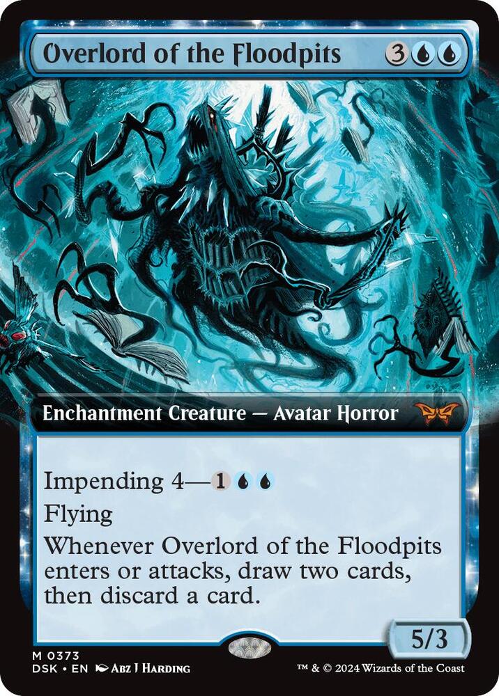 Overlord of the Floodpits (Extended Art) 373 card from Duskmourn: House of Horror