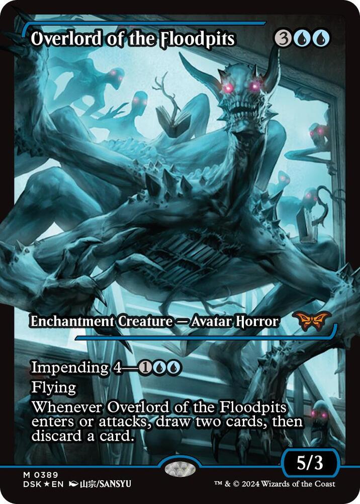 Overlord of the Floodpits (Showcase) 389 card from Duskmourn: House of Horror