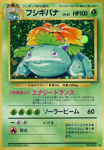Venusaur card from Expansion Pack