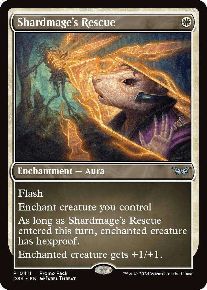 Shardmage's Rescue 411 card from Promo Pack: Duskmourn: House of Horror