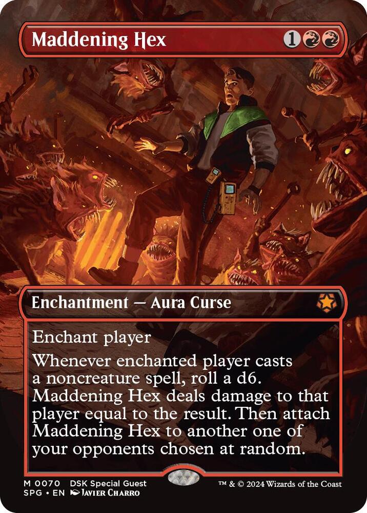 Maddening Hex (Borderless) 70 card from Special Guests