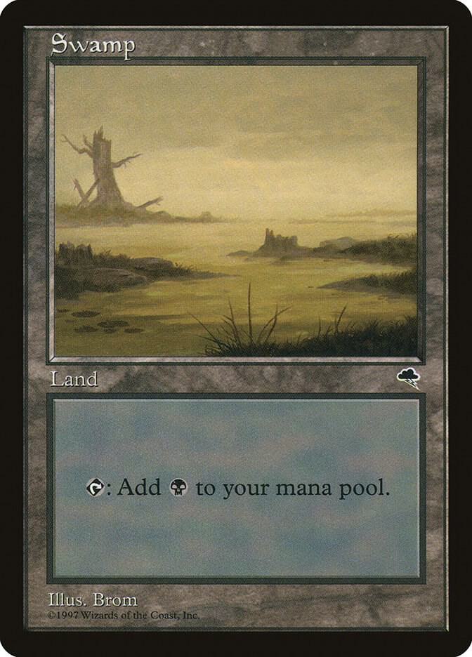 Swamp (River) 342 card from Tempest