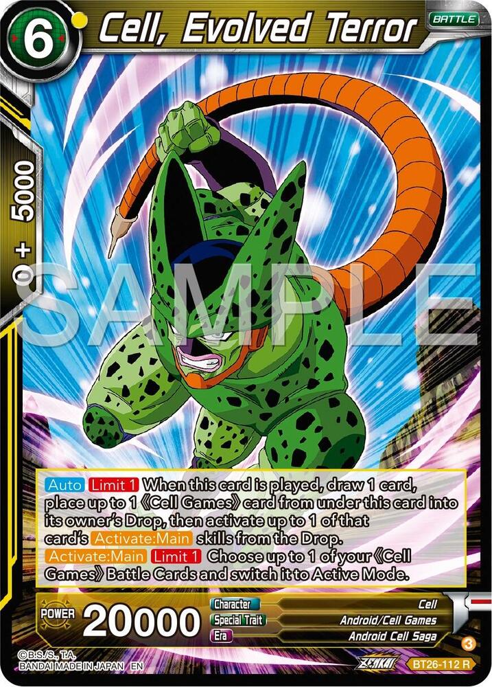 Cell, Evolved Terror BT26-112 card from Ultimate Advent