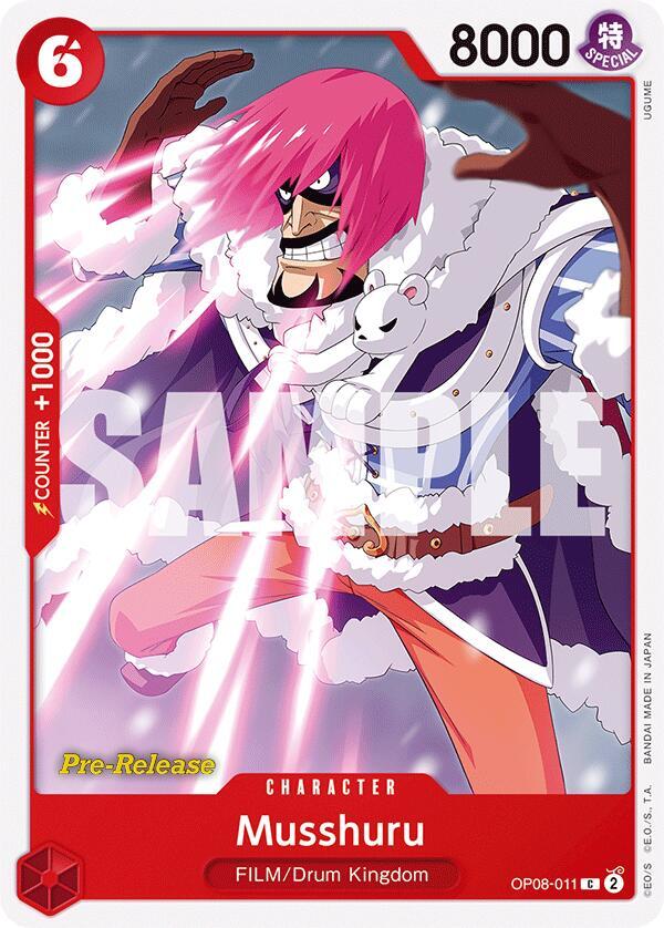 Musshuru OP08-011 card from Two Legends Pre-Release Cards