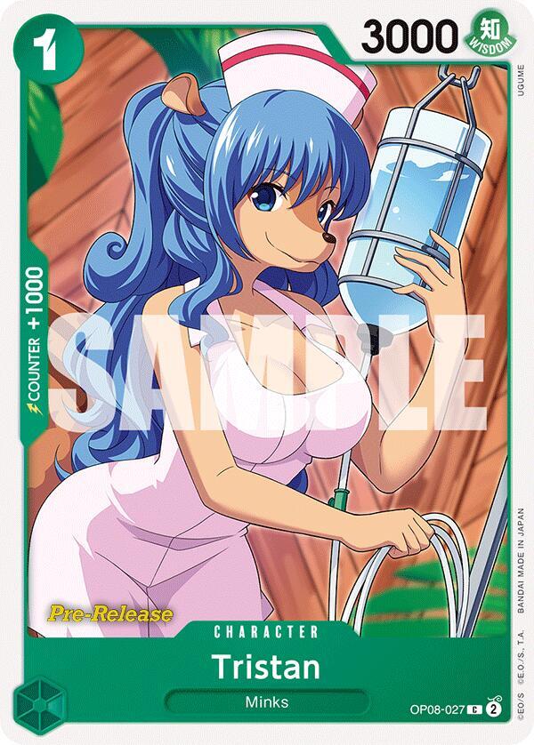 Tristan OP08-027 card from Two Legends Pre-Release Cards