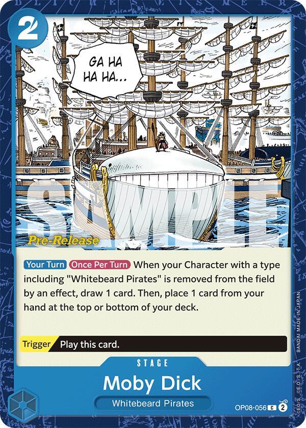 Moby Dick OP08-056 card from Two Legends Pre-Release Cards
