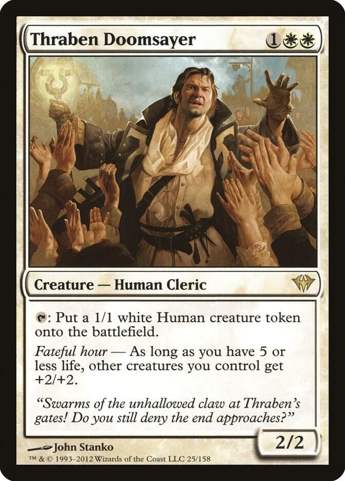 Thraben Doomsayer 25 card from Dark Ascension