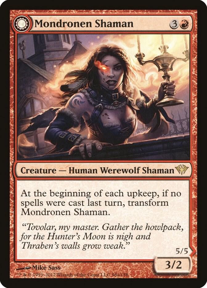 Mondronen Shaman 98 card from Dark Ascension
